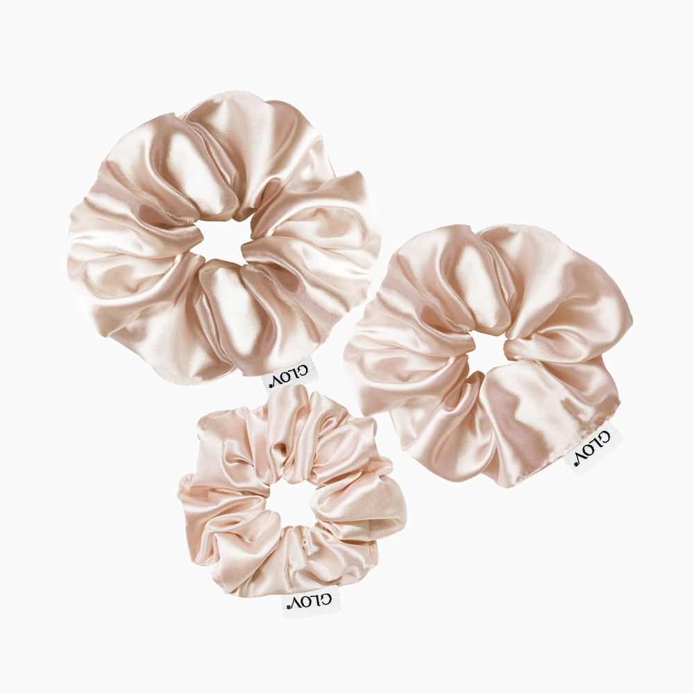 Scrunchies 3-pack - Champagne