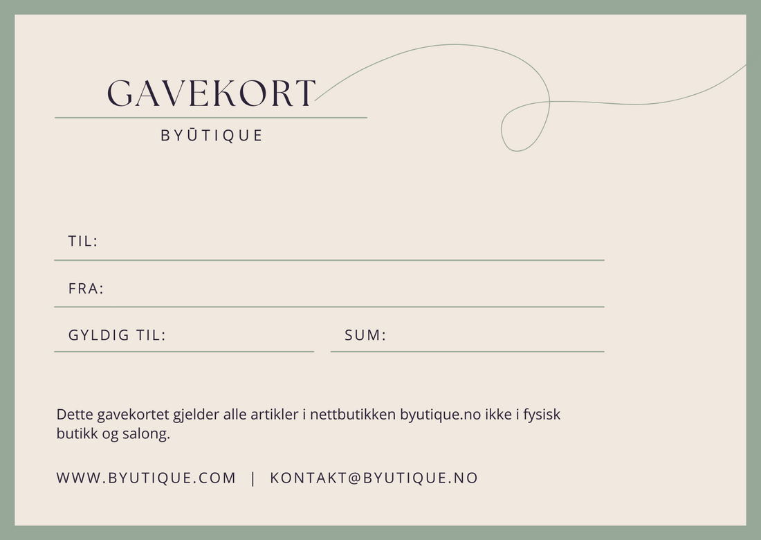 Gavekort hos Byūtique