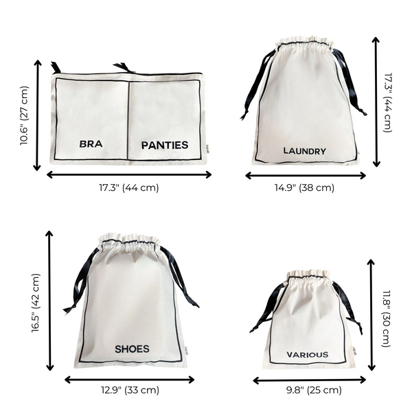 Travel Organizer Set Cream