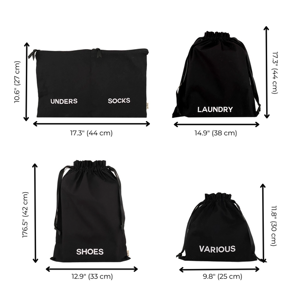 Travel Organizer Set Black