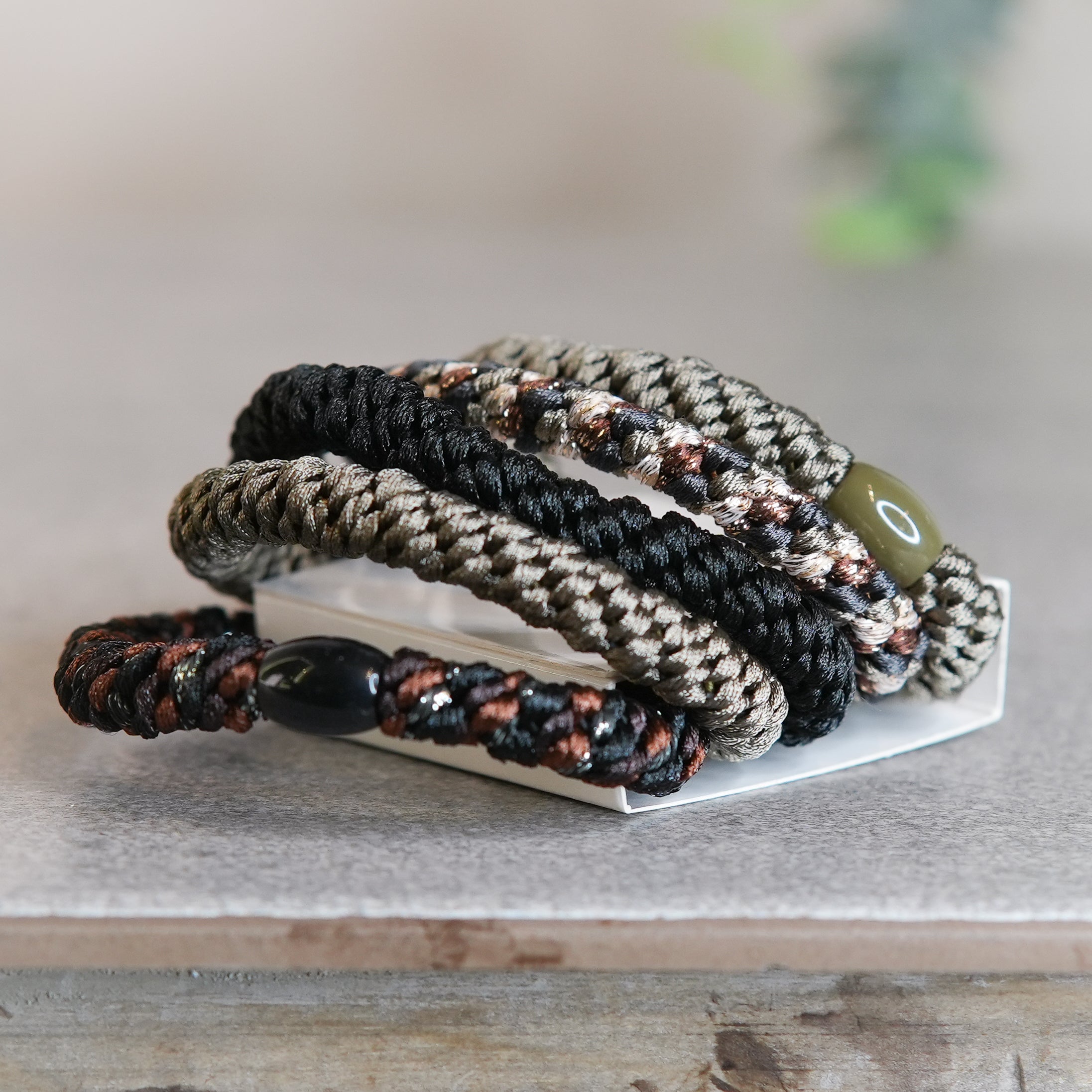 VIND hårstrikk X 5 - militærgrønn