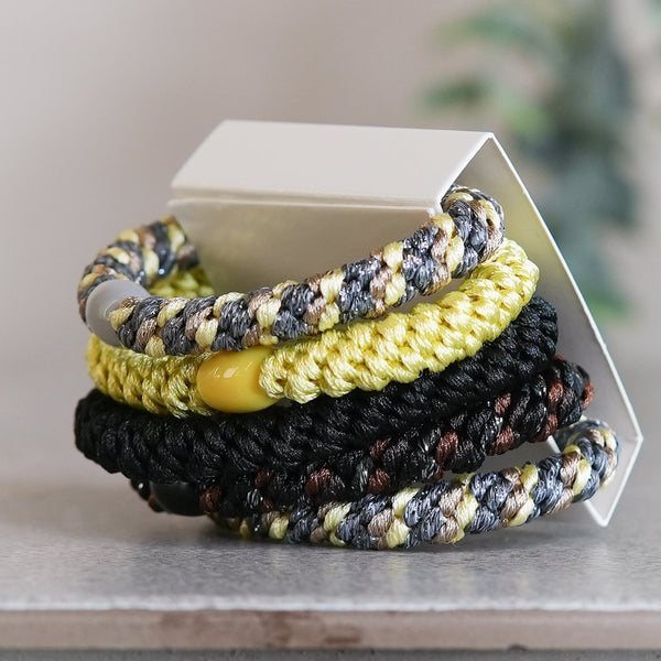 VIND hårstrikk X 5 - gul