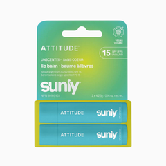 Sunly Lip Balm Duo - Unscented - 15 SPF