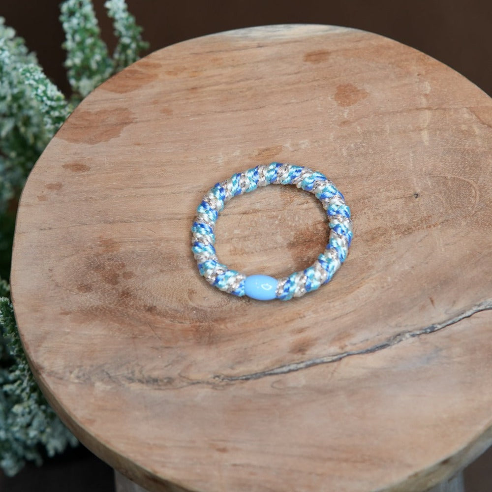 VIND hårstrikk Blå &amp; Grå