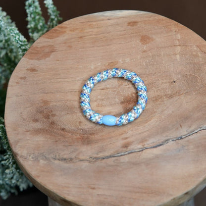 VIND hårstrikk Blå &amp; Grå