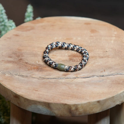 VIND hårstrikk Militærgrønn Glitter