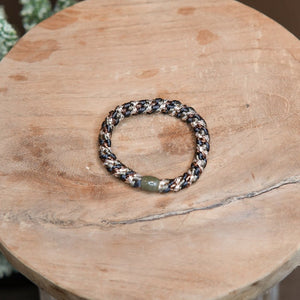 VIND hårstrikk Militærgrønn Glitter