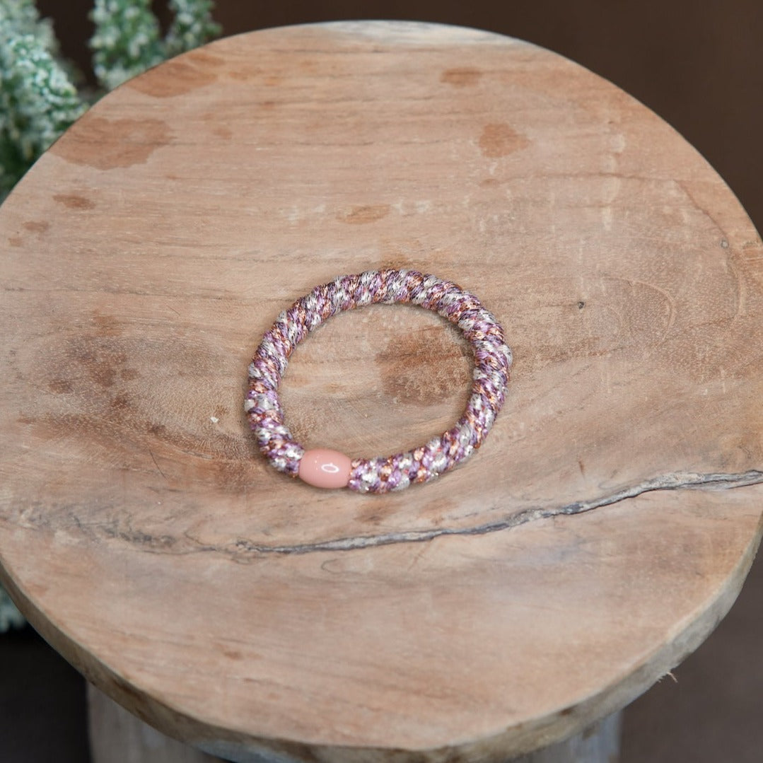 VIND hårstrikk rosa multi